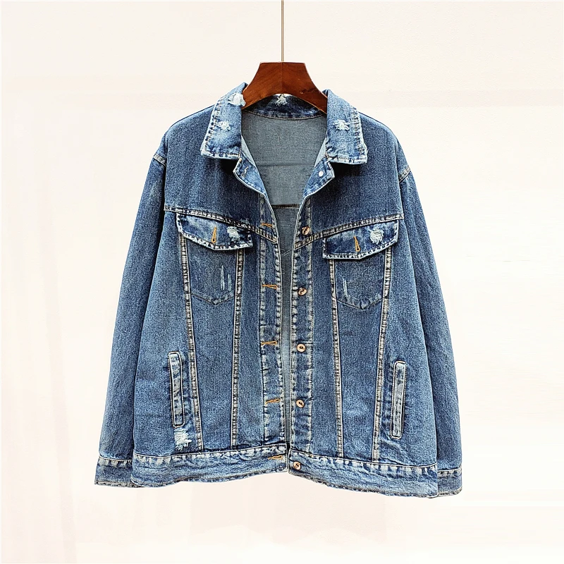 Denim boho embroidered jacket