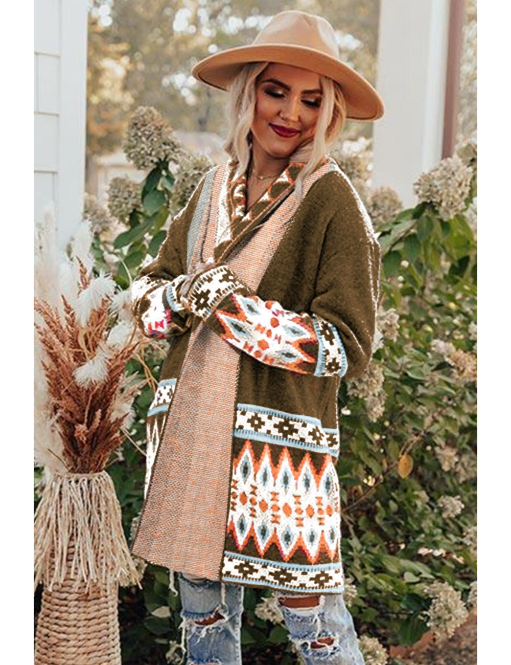 Aztec style cardigan clearance