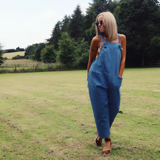 Denim light-blue jumpsuit//dungareesJUMPSUIT