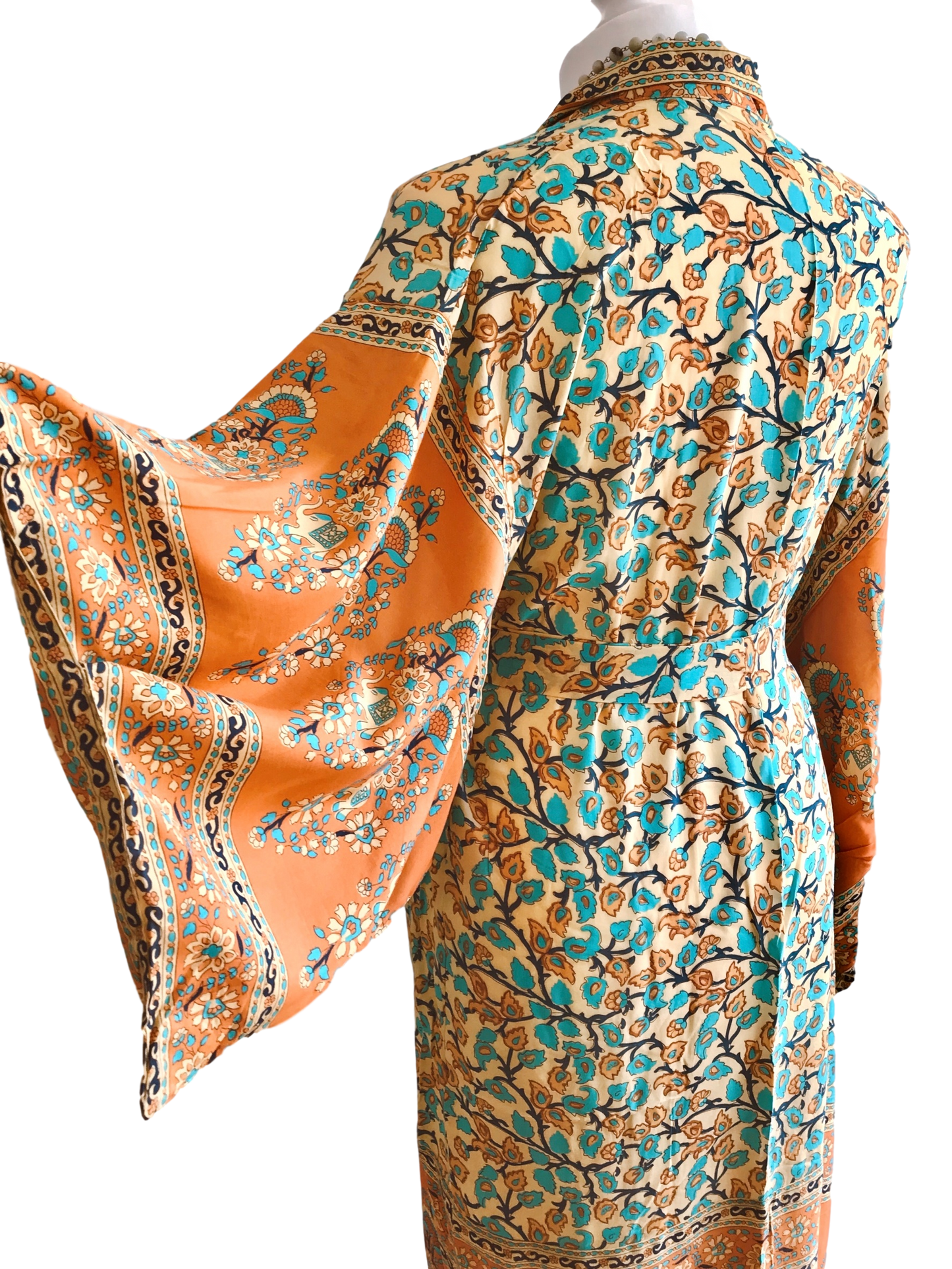 Ren floral-print bohemian kimono//cover-up//wrap dressKIMONO
