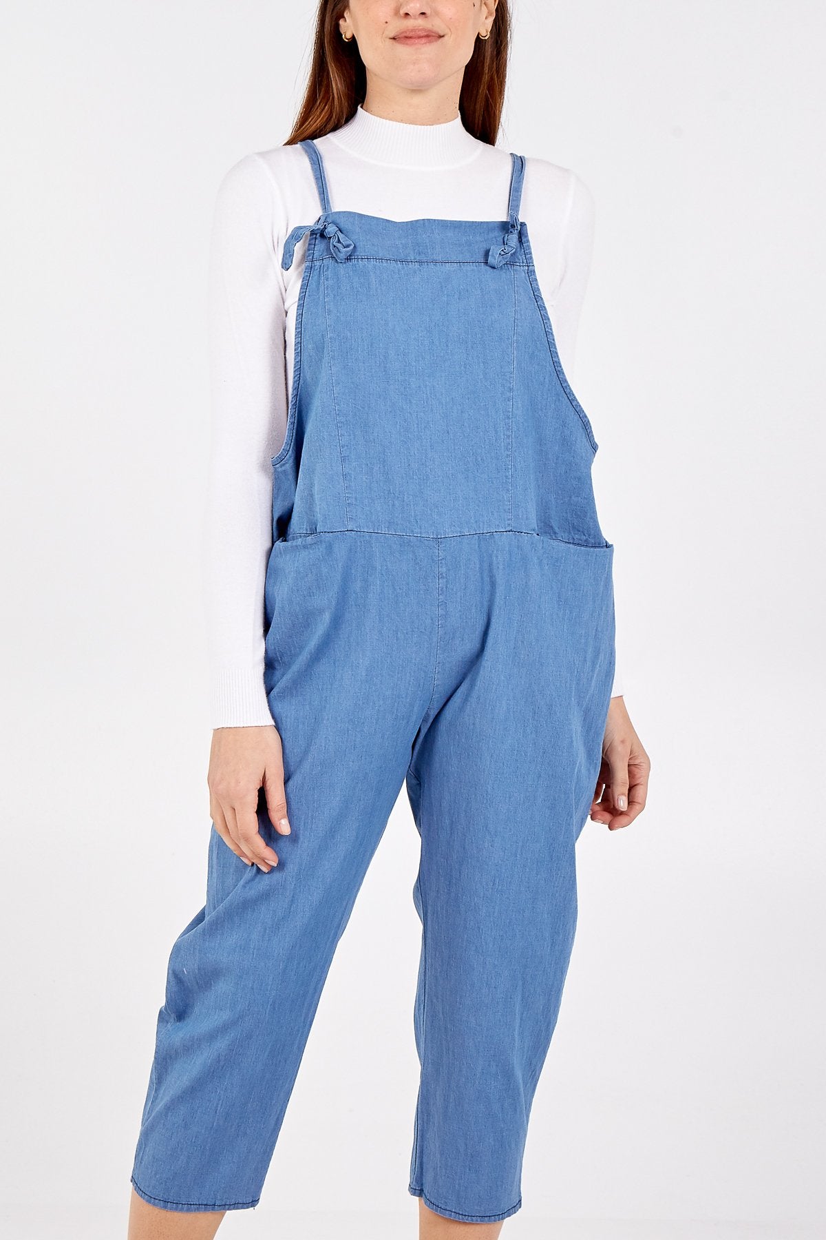 Denim light-blue jumpsuit//dungareesJUMPSUIT