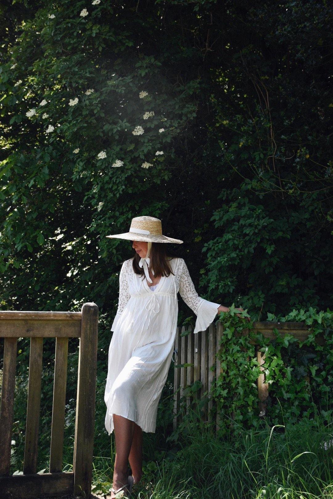 Boho cotton lace midi beach dress//kaftan//cover-upDRESSES