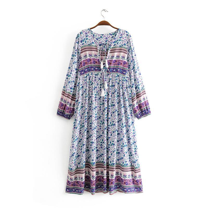 Ada boho floral-print midi dressDRESSES