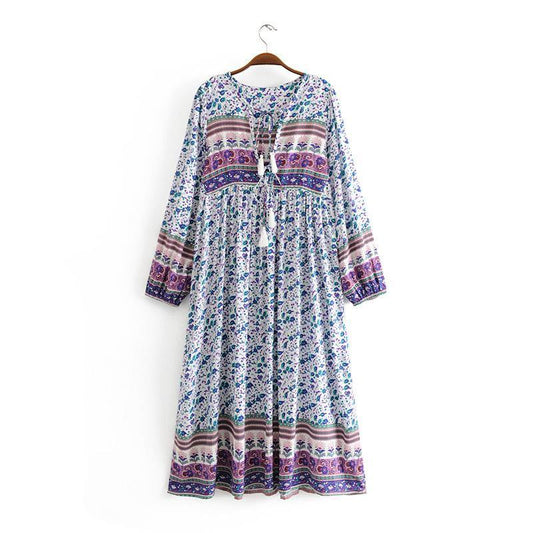 Ada boho floral-print midi dressDRESSES
