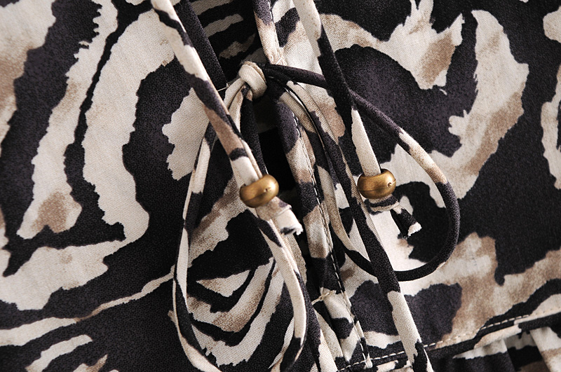 Boho zebra-print midi dress UK8-14DRESSES