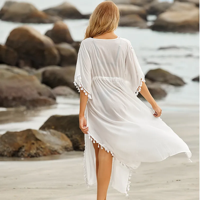 Boho beach cover up maxi dress