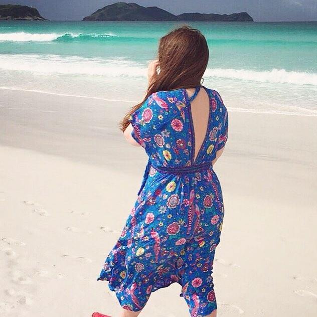 Lily boho floral-print cotton-blend V-neck tassel dressDRESSES