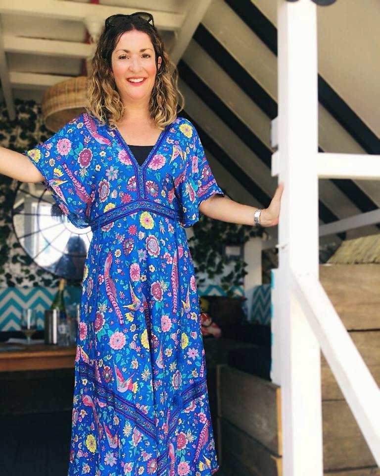 Lily boho floral-print cotton-blend V-neck tassel dressDRESSES
