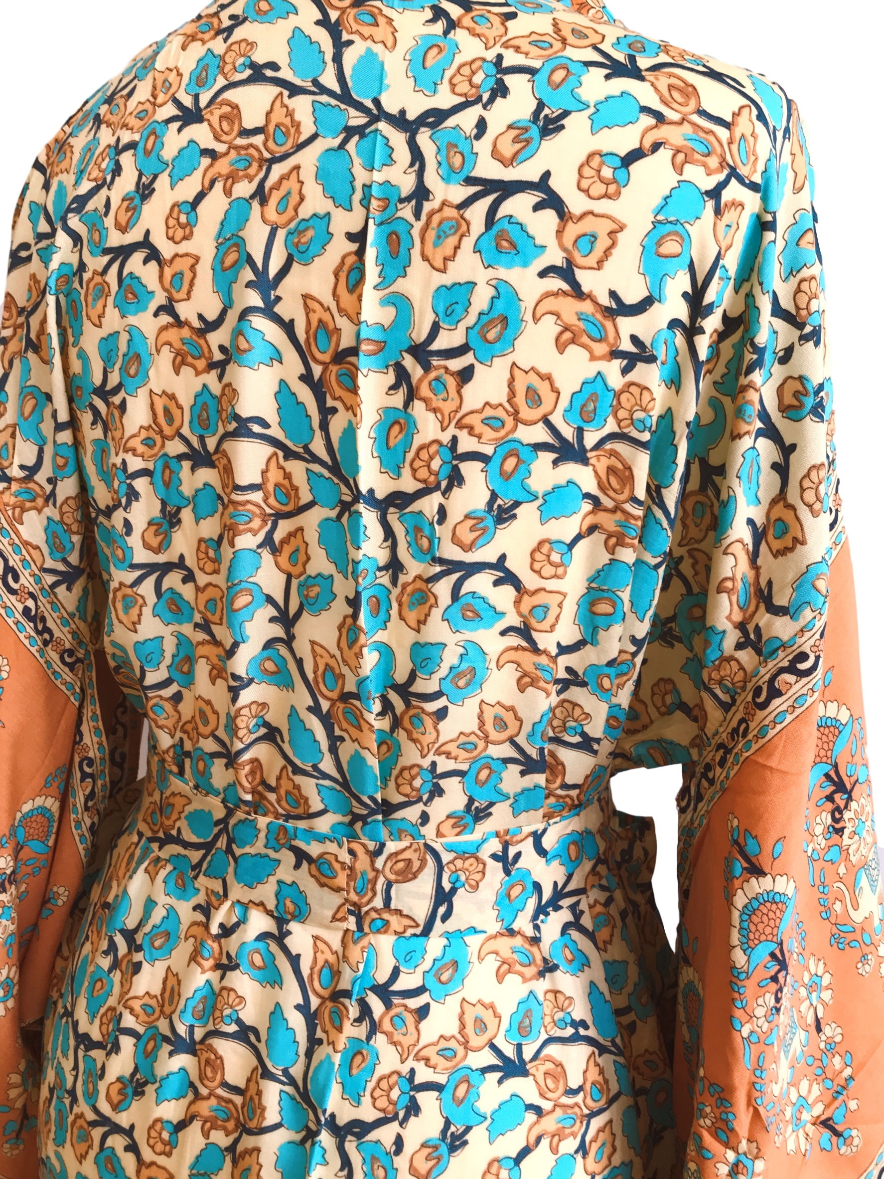 Ren floral-print bohemian kimono//cover-up//wrap dressKIMONO