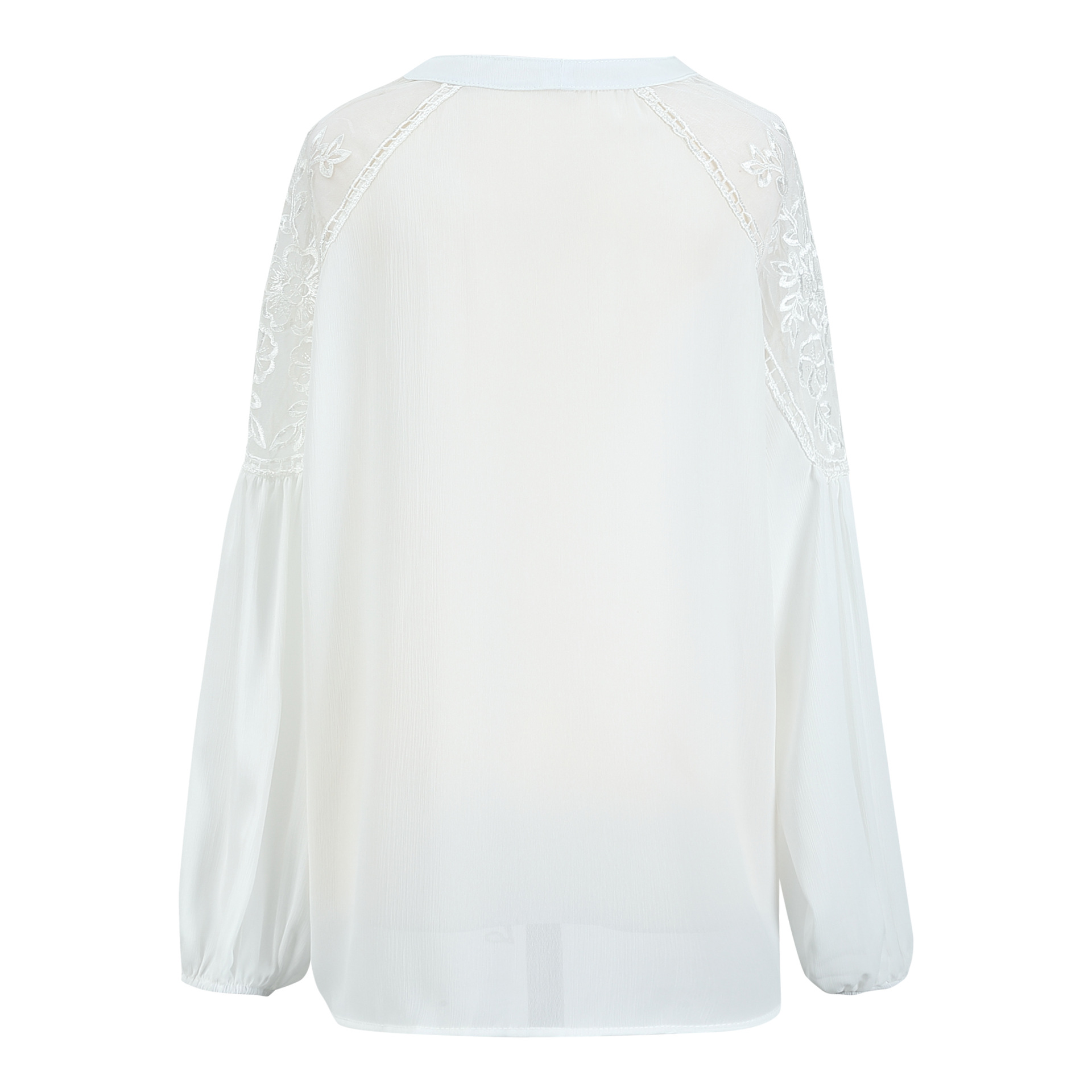 Boho white lace blouse free size Uk8-14blouse
