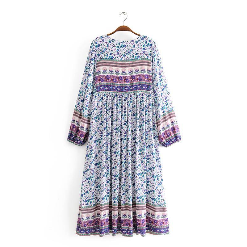 Ada boho floral-print midi dressDRESSES